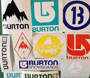 Burton sticker