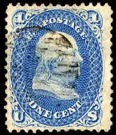 1c Benjamin Franklin Stamp