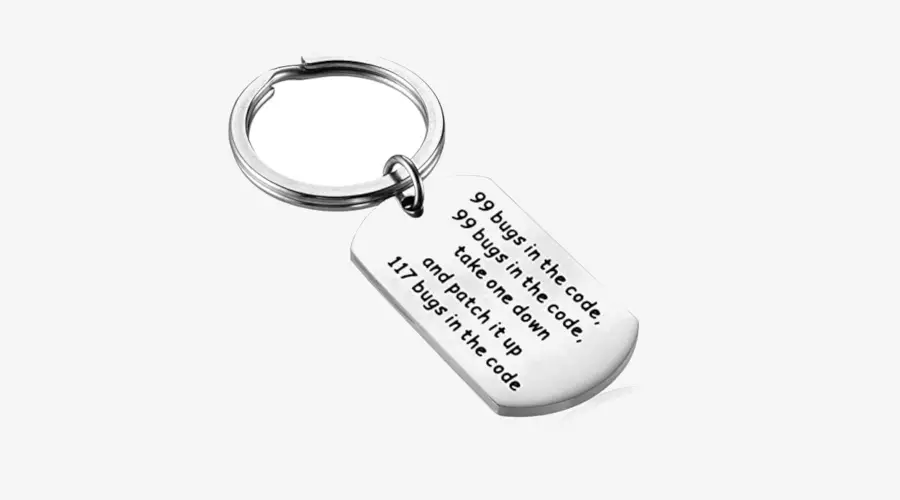 “99 Bugs In the Code” Keychain