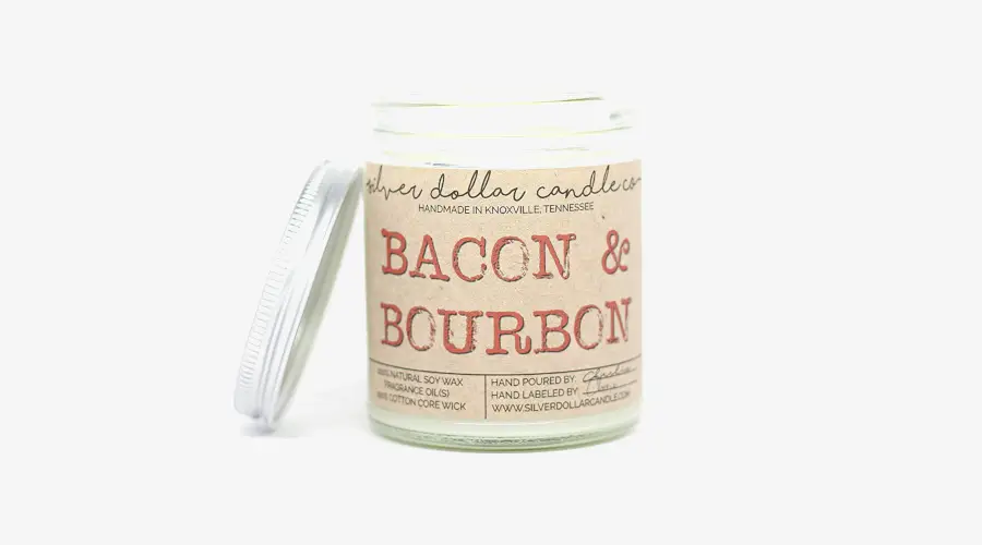 Bacon & Bourbon Man Candle