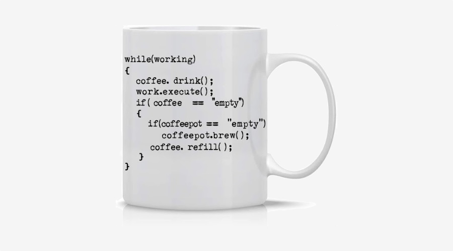 Coffee Mug With Code