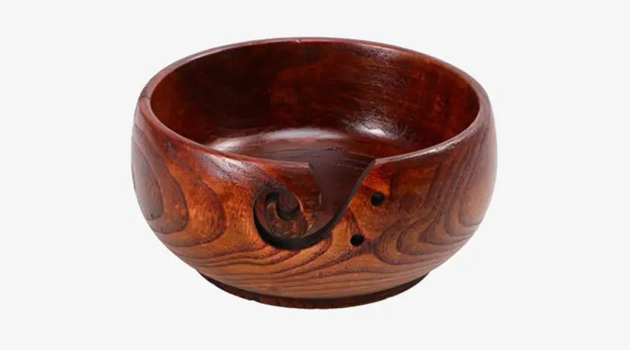 IMIKEYA Wooden Yarn Bowl