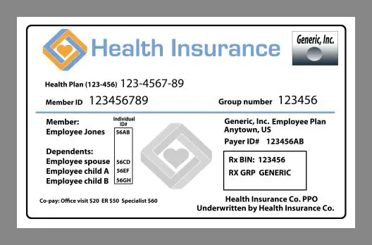 RX, BIN, Grp, PCN Number Insurance Card Meaning